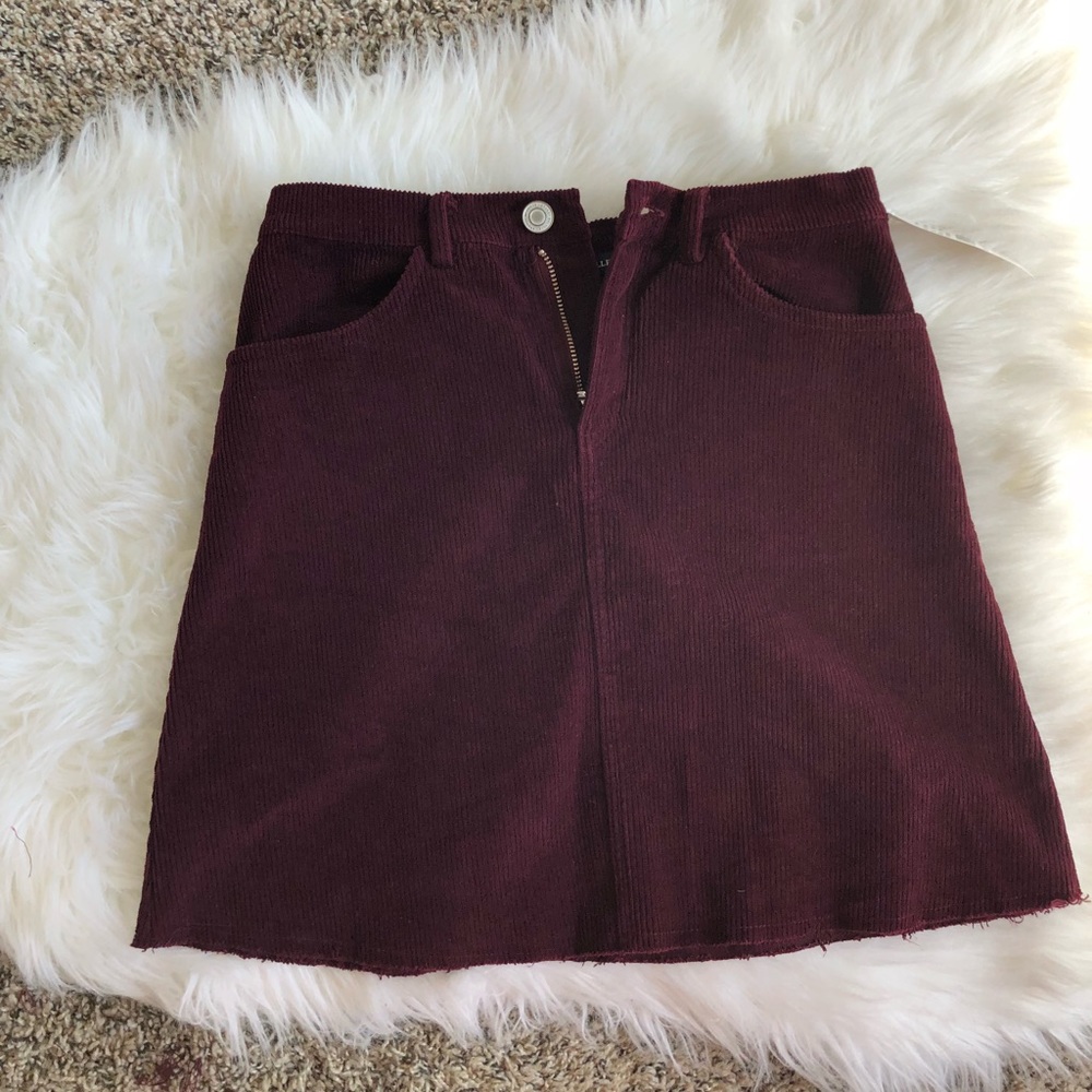 Brandy Melville Burgundy Skirt